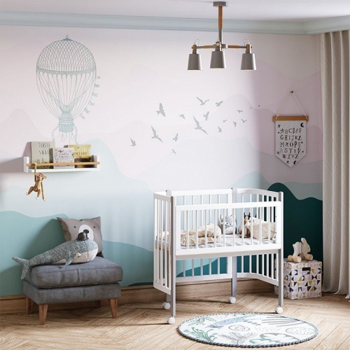 Кроватка Polini kids Simple 105, белый фото Кроватка Polini kids Simple 105, белый. Фото №8