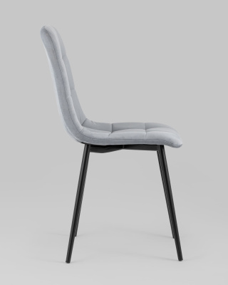 Стул Oliver велюр светло-серый. Фото