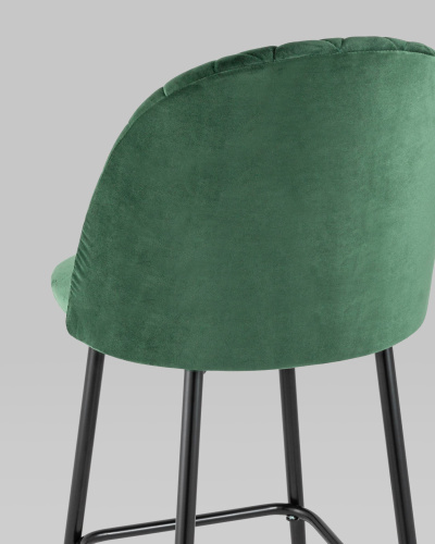 Стул барный Марсель велюр зеленый. Фото №8