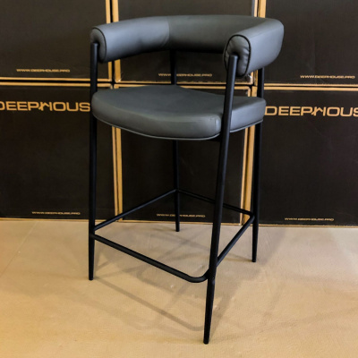 Стул полубарный  Манчестер темно-серый фото Стул полубарный  Манчестер темно-серый. Фото №3