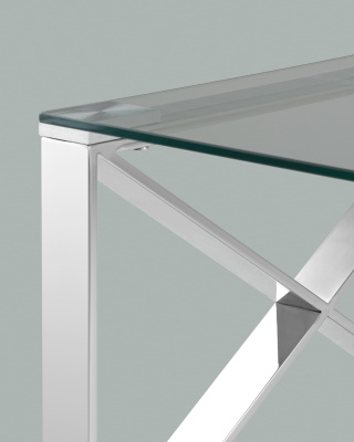 Журнальный стол 120*60 КРОСС серебро фото Журнальный стол 120*60 КРОСС серебро. Фото №5