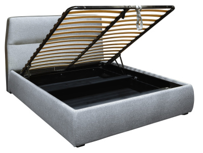 Кровать с ортопедическим основанием и ящиком Сканди 1.8 Грей. Фото