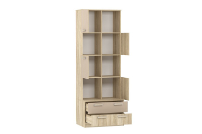 Акварель НМ 013.10 М Шкаф комбинированный Капучино/Дуб сонома, Дуб Сонома. Фото №2