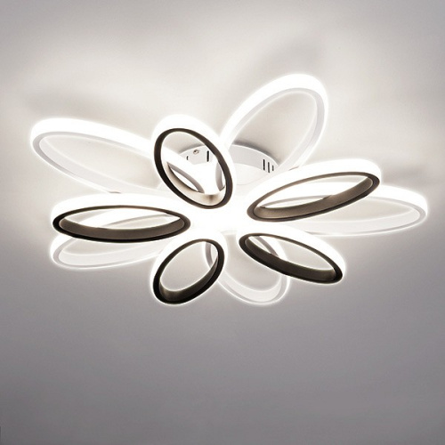 Потолочная люстра Eurosvet Blade 90137/10 белый/чёрный 110W. Фото №2