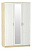(Сильва) НМ 040.33 Шкаф Оливия / дуб сонома / белый