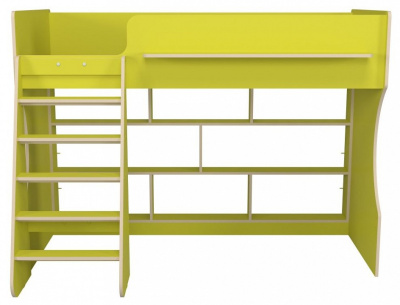Кровать-чердак Р432-П Капризун 1, зеленый. Фото