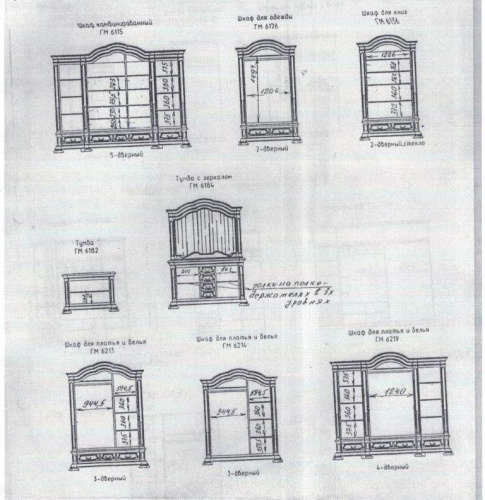 Шкаф для платья и белья Босфор-Премиум ГМ 6219. Фото №2